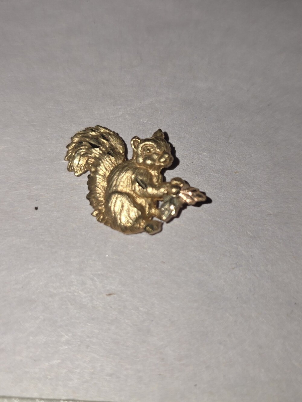 10kt Black Hills Gold Squirrel Pendant- Gold
